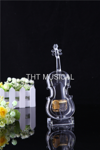 TRANSPARENT ACRYLIC MUSIC BOX