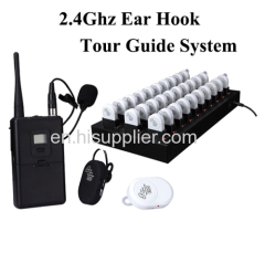 Wirele Tour Guide System/Small size Rechargeable Ear-hang Audio voice Receiver