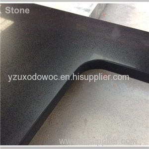 Prefabricated Black Quartz Stone Countertop