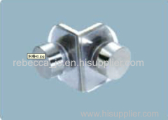 Stainless steel clamp for glass