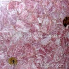 Semiprecious Natural Gemstone Rose Quartz Slab