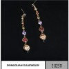 E2511 Champagne Garnet Stone Earring Jewelry Multicolour Jewelry