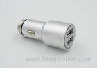 OEM / ODM 3.4A Small USB Metal Car Charger High Output For Samsung Smartphone