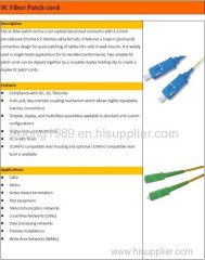 SC/UPC Multimode & duplex fiber patch cord with Customized Lengths