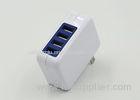 AC White Portable High Power Multi Port USB Charger PC Material For Tablet