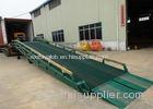 10 Ton - 15 Ton Portable Steel Loading Dock Ramps With Solid Tyres