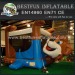 Belly inflatable bear bouncer