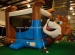 Belly inflatable bear bouncer
