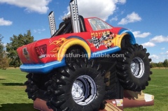 Monster Truck Inflatable Bounce House Slide Combo