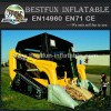 New design bulldozer theme inflatable castle