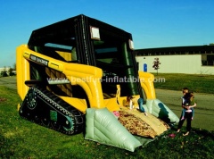 New design bulldozer theme inflatable castle
