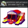 Inflatable bouncy combo with dual lane slide