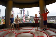 Inflatable UFO bouncer slide