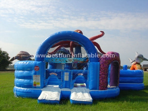 Inflatable bouncer amusement park for Ocean World