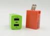 Iphone 5S 6S Plus Dual USB Travel Power Charger Adapter 5V Red Colored