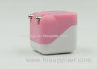 5 Volt 1Amp Portable Iphone Travel Charger Pink Colored With Fodable EU Plug