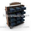 Movable Retail Clothing Racks With Casters For Jeans And Shirts