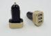 Android Phones Gold Portable USB Car Charger Multiple Port Customized OEM / ODM