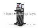 Double Sided Slatwall Display Stands / Slatwall Floor Displays Metal