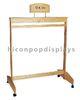 Retail Store Wooden Display Racks Leather Belt Display Stand