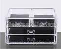 Clear Acrylic Display Cases / Large Acrylic Cosmetic Organizer Countertop