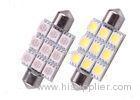 9pcs 5050 SMD Car LED Festoon Bulb Turn Signals Stable Emitting