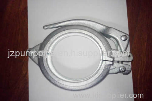 Concrete pump spare parts forged clamp two bolt coupling 5"