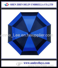 Double canopy golf umbrella 27