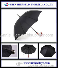 Wood handle straight umbrella waterproof mens large umbrella straight umbrella