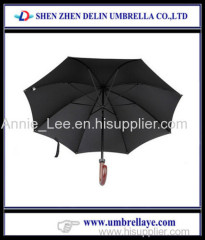 Wood handle straight umbrella waterproof mens large umbrella straight umbrella