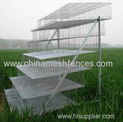 A Type 4 Tiers Quail Laying Cage Net