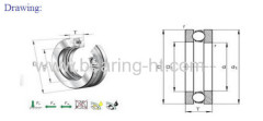 51000 series professional designed thrust ball bearing