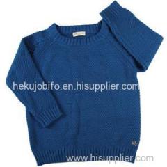 infant's round-neck dotted cable sweater jacquard anti-pilling pullover top