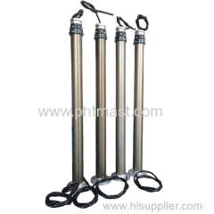 4.5m mobile cctv pneumatic telescopic mast