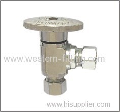 Brass Angle Valve Chrome Plated