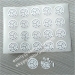 Round Breakable Destructible Eggshell Warranty Stickers with Logo Printed