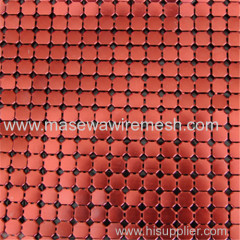 4mm red matallic cloth