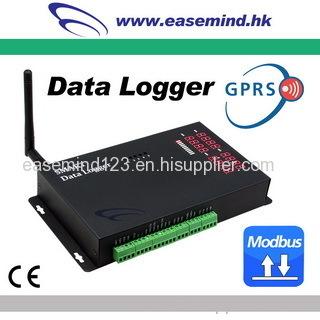 Modbus Data Logger with temperature analog pulse and digital channels