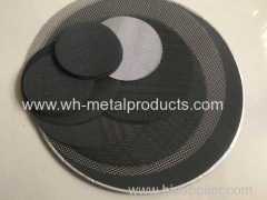 filters discs of black wire cloth