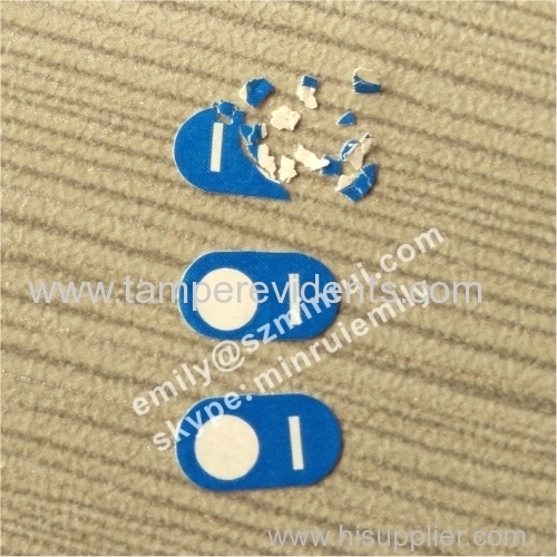 Self Adhesive Destructible Vinyl Label