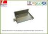 Sheet metal fabrication steel cover with grey powder coating