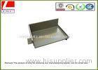 Sheet metal fabrication steel cover with grey powder coating