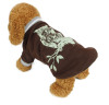 Brown Color Pet Sports Coat Dog Clothes