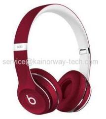 Beats by Dre Solo2 On-Ear Headphones Luxe Edition In Red With Remote Control