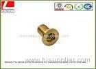 CNC Machining precision stainless steel / brass pin shaft Passed ISO 9001