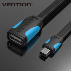 Wholesale Vention Flat MINI USB OTG Cable 0.1m 0.25m