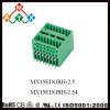 2.5mm pitch 125V/4A Right angle dual row terminal block manufacturer replacement of PHOENIX and DINKLE