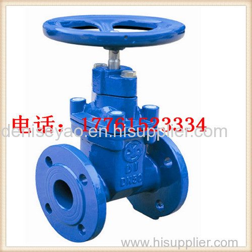water Gate Valve 3inch turning handle wheel DIN F4 F5 PN16 blue vavles irrigation systems