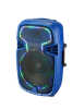 15&quot; plastic speaker cabinet sound box with LED light for stage