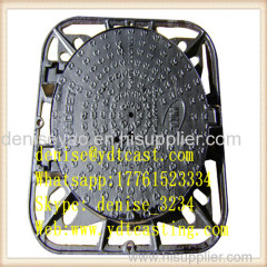 OEM Ductile Manhole cover 500*500 C250 Cast iron cover Algeria Co certificate